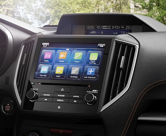 <sg-lang1>8.0" Display Screen with Apple CarPlay<sup>*3</sup> and Android Auto™<sup>*4</sup></sg-lang1><sg-lang2></sg-lang2><sg-lang3></sg-lang3>